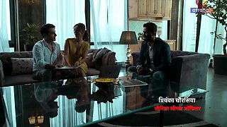 Tiny Indian MILF Naomi Shah swallows a stiff cock