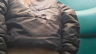 Peeing in a Portaloo at Festival