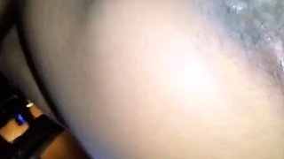 Thai Amateur Rides Me - Her Hairy Bush on My Thighs