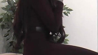 Mistress Cleo Sits on His Slave's Face to Smoke!