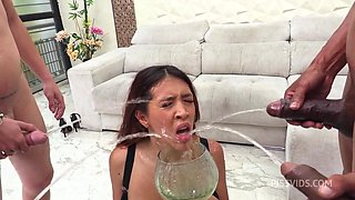 GEMMA LEONE whore comes back to get fucked by 5 huge cocks. PD. DV + pissing. LTP115 - PissVids