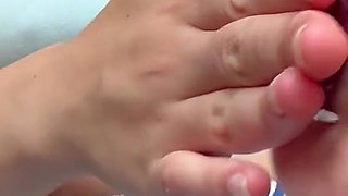 A Giantess Plays with Her Tiny Stepbrother: She Humiliates the Boy While Masturbating with Him; She Squeezes Him Between Her