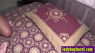 Arousing Asian tranny bitch enjoys assfuck sex