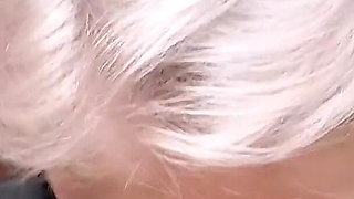 Blonde Mature Woman Gives Amazing Balcony Blowjob and Swallows Cum