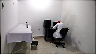 Perverted Doctor Masturbates After Treating A Cute Patient
