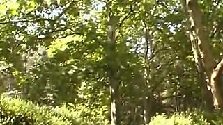 Pretty German Teen Fucked by an Older Dude in a Park