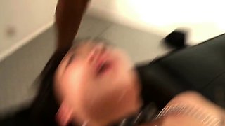 Asian skank serves many pricks for money