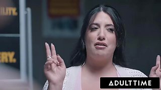 ADULT TIME - 18 y.o Student Fucks His Sex Addict Teacher Sarah Arabic In Detention! BIG NATURAL TITS