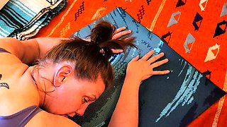 My sexy MILF wife teases me while she does Yoga