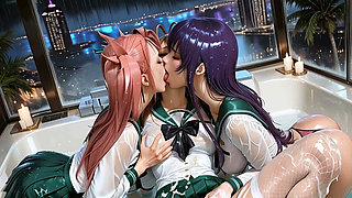 Compilation Featuring Busty, Big-assed Girls in Intense Sexual Action. Waifu Hentai Animation.