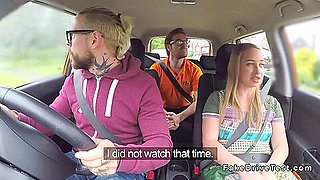 Driving Students Banging In Car