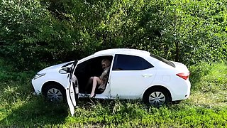 Shiny leather heaven - Mistress Katya Walks In The Park