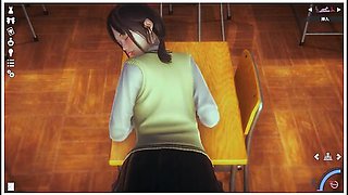 Schoolgirl uniforms tempt in a honey-select scene