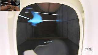 Pissing and Fingering Myself Right in Front of You in the Toilet