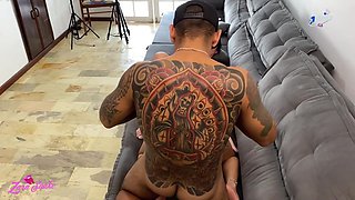 Brazilian beauty shares intense passionate threesome pleasure together