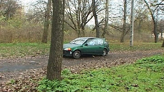 German Teen Pee and Cum in the Solo Forest Session