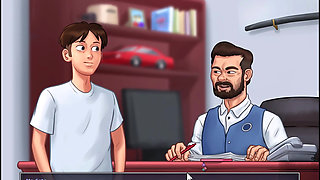 Summertime saga - sucking on jenny's boobs