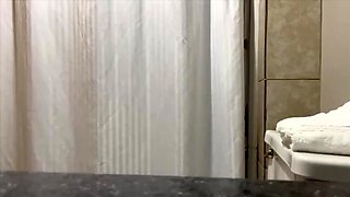 Cheating housewife pounded hard doggystyle in the shower