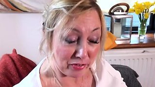 Busty Blond Punished For Her Big Boobs