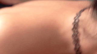 Petite Girl, Big Load: Cindy Swallows One While Getting Fucked B the Other, Ends Covered in Cum