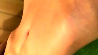 Amateur brunette Michelle with small tit