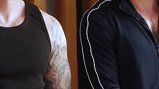 Don’t Tell My Husband! Cheating Wife Fucks His Two Young Muscular Guys While He’s Away!