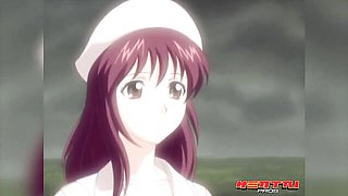 Animated nurse Mayu reunites with her former boyfriend and lets him creampie her in the ward