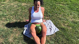 Muscle MILF Kandys Watermelon Crush Domination