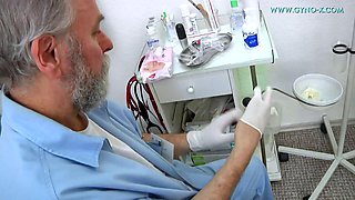 Blonde Sentas Gaping Gyno Exam