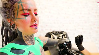 Anal punishment for pitiful slave in femdom threesome