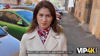 Vip4k. nasty slut blows a load while cheating on her bf with a stranger right in front of him