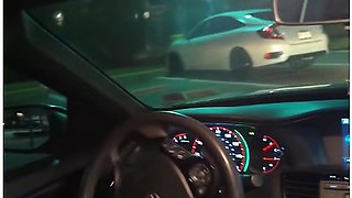 Sloppy Deepthroat Road Head W/ Pussy Out Drive Thru Public Car Blowjob Ofjackandjami