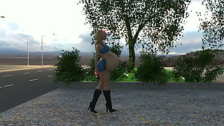 giantess  animation 3d