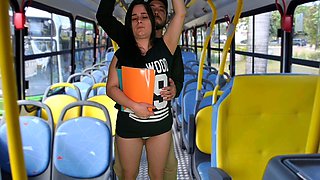 Student Humped and Fucked Inside the Bus in Public!