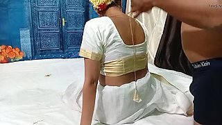 Hot South Indian Bride Fucked Hard on Wedding Night - Homemade Doggy Style Sex