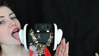 Jodie Marie ASMR Mrs Claus Ear licking & Kisses Video