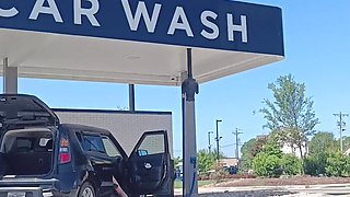 Haybabe at the Carwash