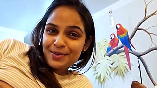 Indian Wife and Husband Romance with Pregnant in Interview