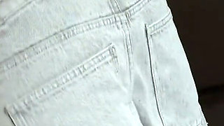 Jeans Down Ass Cheeks Tease