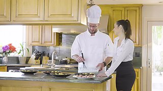 Lily Adams's Tasty Kitchen Affair Fuels Sensual Craving