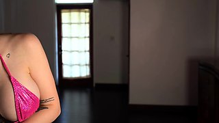 Awesome Big Boobs Blonde Masturbates In The Shower