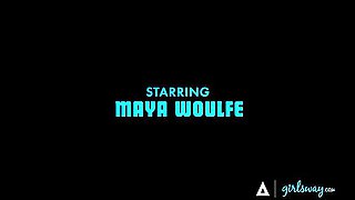 Maya Woulfe Tempts Straight Bestie Nicole Doshi Into Rough Strap-On Anal - Lesbian Seduction