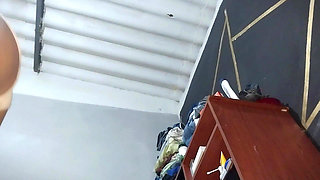 I Spy on My Stepmother's Ass Under the Bed While She Is Changing