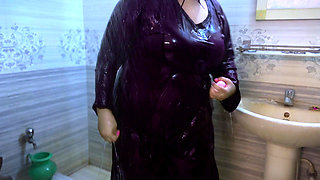 Hot Arab women taking a shower