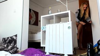 Blonde teen Sierras first erotic masturbation video