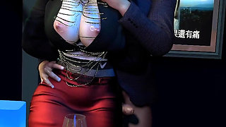 3D Big Boobs Slut Wearing Hot Pantyhose Got Fucked so Hard