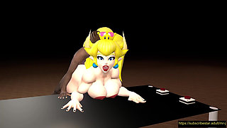 Bowsette Doggy Position in the Castle