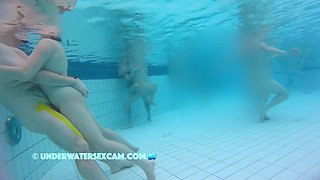 These Couples Work On Fucking Nicely Underwater