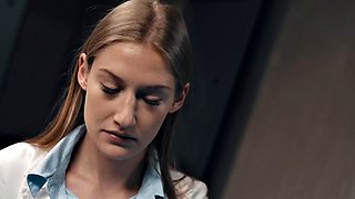 Tiffany Tatum Captivates Blonde Assistant Melody Marks with Vampire Seduction and Hardcore Licking Action