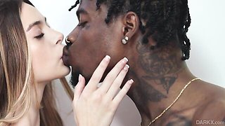 Slim and innocent blonde Molly Little fucked by big black dick